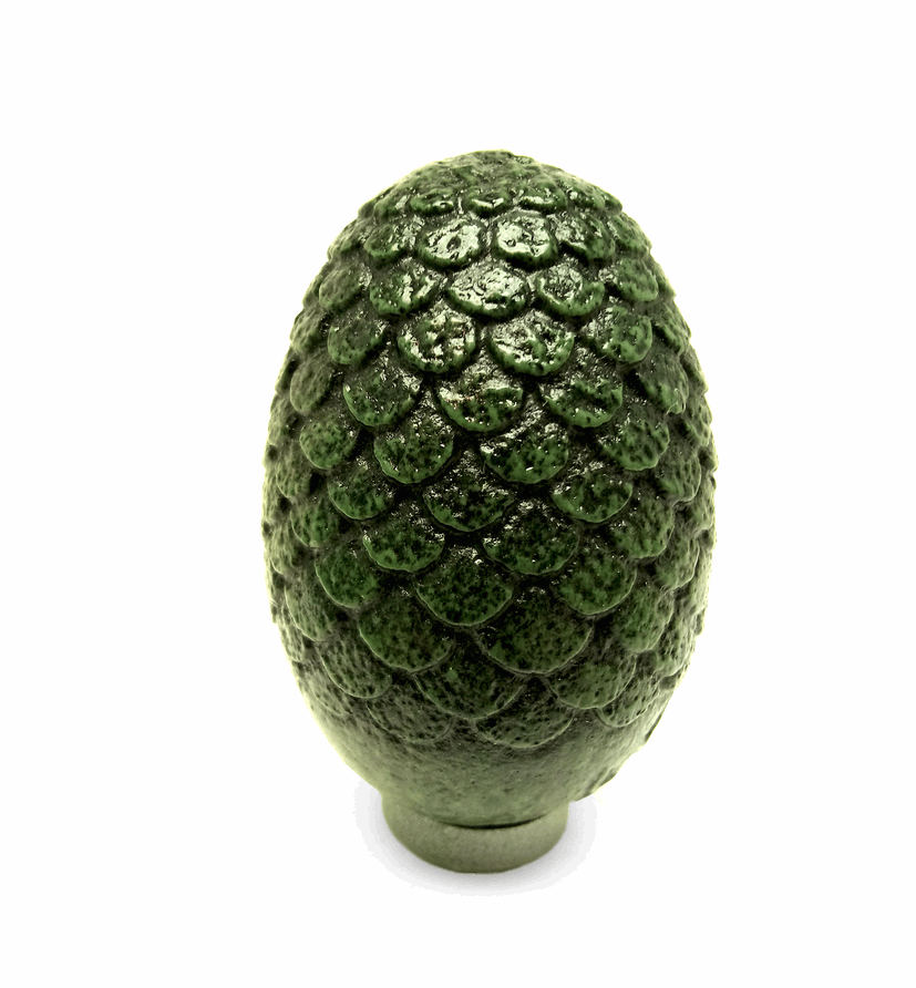Dragon Egg Sculpture in Green