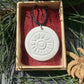 Megalithic Art Pendant with Sun Design.