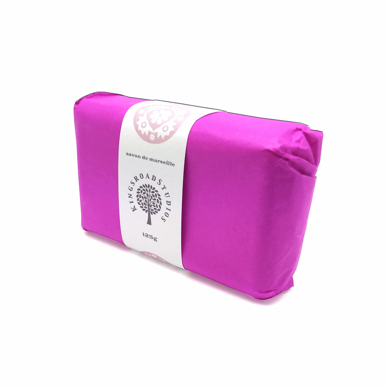 Raspberry Fragrance French Soap in Colour Packaging